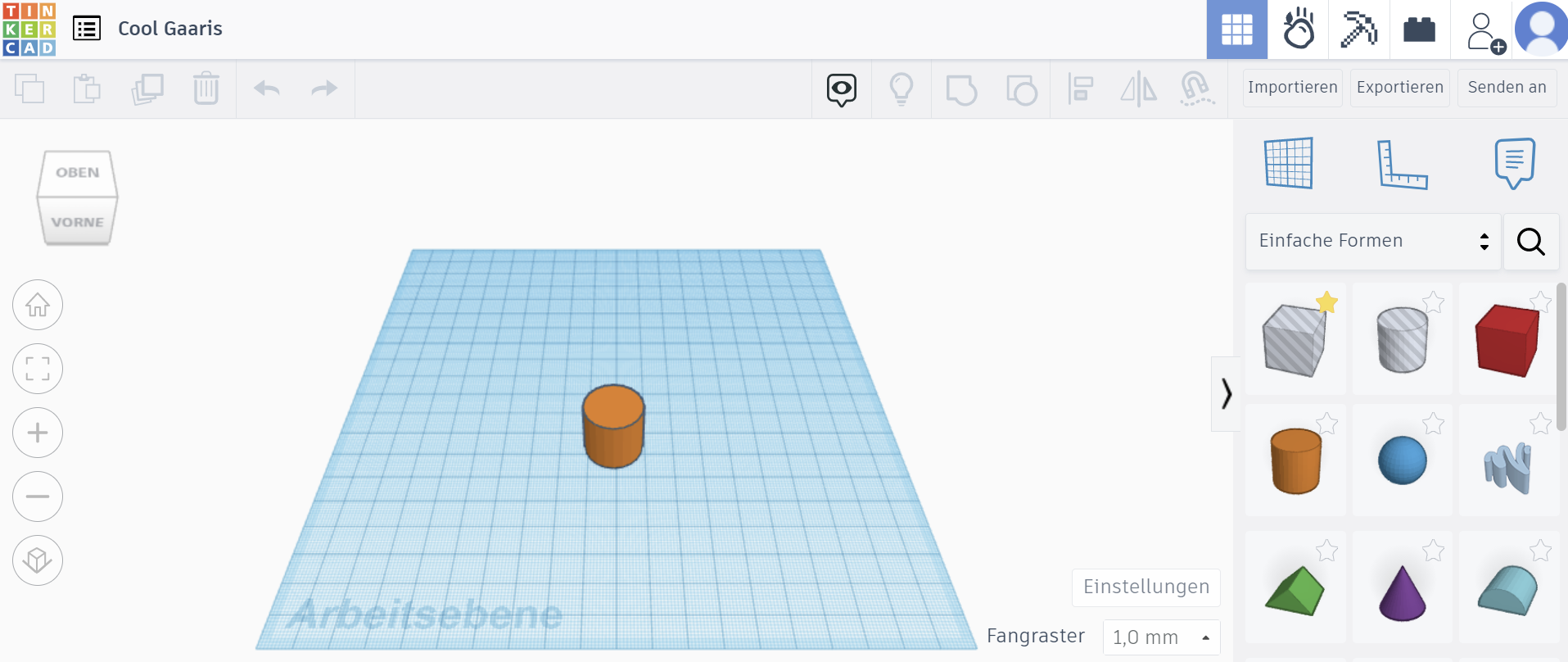 Screenshot Tinkercad
