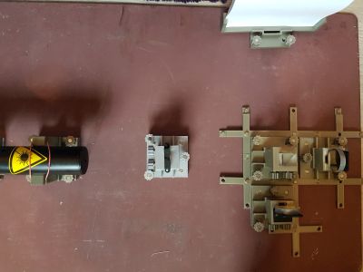 Aufbau des kompletten Interferometers